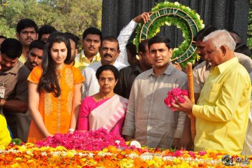 NTR Family Visit to NTR Ghat 2016